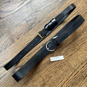 Madewell 2 Sz Small Black Leather Belts
